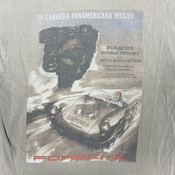VTG Porsche IV. Carrera Panamericana Mexico T-Shirt Made in USA Men's Size S - Picture 4 of 8